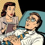 Das Bild zeigt eine Sitzung beim Psychologen. Der Artikel erklärt wie schwer gute Beziehungsarbeit sein kann.