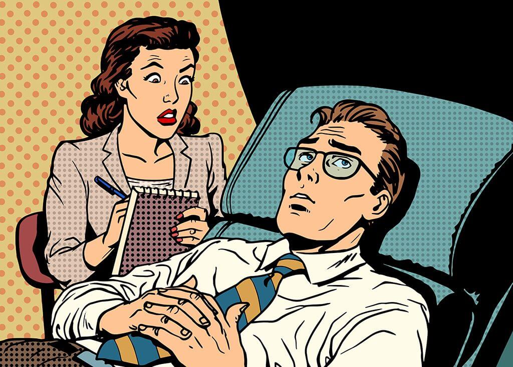 Das Bild zeigt eine Sitzung beim Psychologen. Der Artikel erklärt wie schwer gute Beziehungsarbeit sein kann.